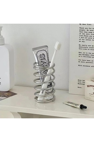Maoyaya Paslanmaz Çelik Diş Fırçası Tutucu Güzel Tasarım Metal Banyo Aksesuarları Çok Renkli Çok Renkli