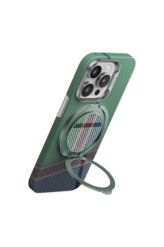 Benks Magnetik Özellikli 360 Dönebilen Passion Green 600d Kevlar Tasarımlı Parmak Ring Stand Yeşil
