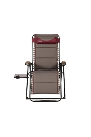 Aygaz Ekstra Geniş Alüminyum Şezlong Sandalye 120 Kg Kapasiteli, Konforlu Ve Şık Zero Gravity Lounger Tasarımı, Boyun Yastığı, Katlanabilir Yan Sehpa, Ayak Uzatma Desteği Koyu Gri