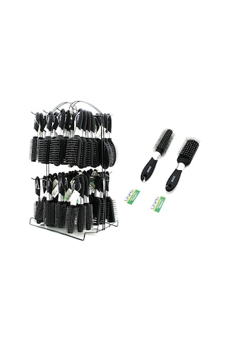 Onas Ons-724-726-727 Fön Ve Saç Fırçası Tarak Oval Mix Metal Standlı Fön Düz - 64'li Paket Diğer