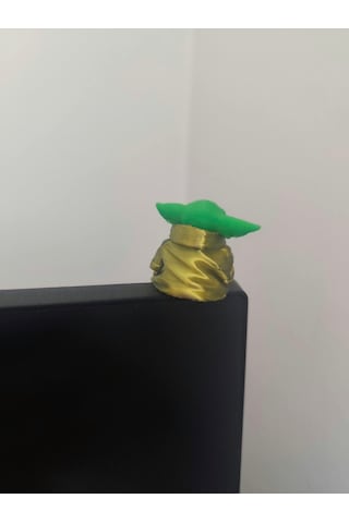 Baby Yoda 4lü Set Figür Monitör İçin Biblo 4 Adet Figür