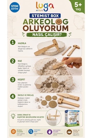 Stemist Box: Arkeolog Oluyorum Ahşap