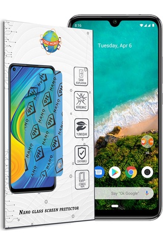 Xiaomi Mi A3 Nano Ekran Koruyucu Kırılmaz Esnek Cam