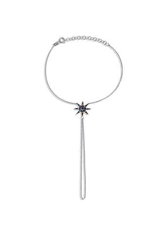 925 Ayar Gümüş Renkli Taşlı Kutup Yıldızı Şahmeran - 45059001 Gümüş