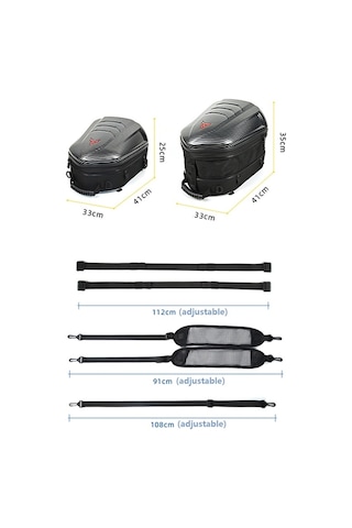 Sones Motocentrıc 11-mc-0113 Motosiklet Arka Koltuk Çantası Yeşil