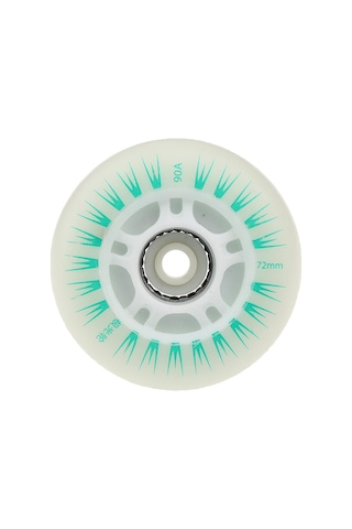 Suntek Paten Tekerlekleri Hokey Sıralı Flash Tekerlek 72mm-yeşil Yeşil