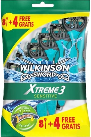 Wilkinson Sword Xtreme3 Sensitive Tıraş Bıçağı 12'li
