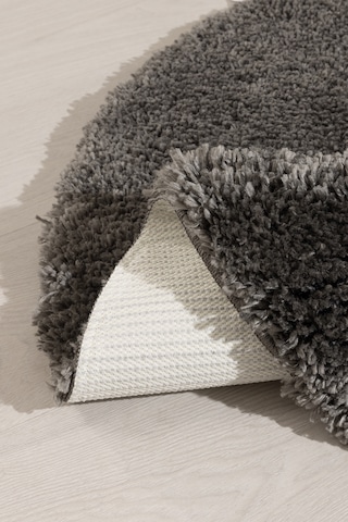 Koza Home Douro Shaggy Banyo Paspası Füme Kaydırmaz Taban Daire 120 X 120 C Füme