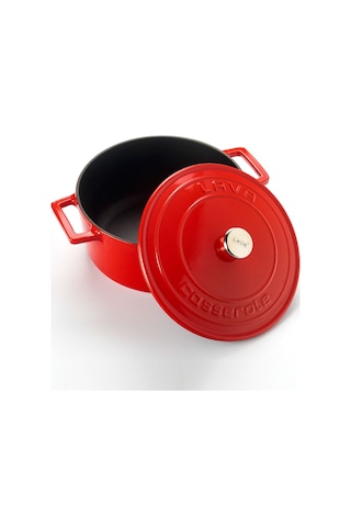 Lava Döküm Yuvarlak Tencere. Folk Çap(Ø)22cm.