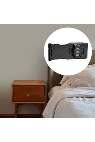 Homyl Dolap Kapı Kilidi Dosya Dolabı Posta Kutusu Için Siyah