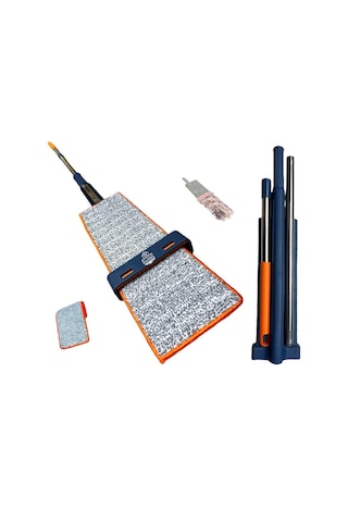 Kendinden Sıkmalı Mikrofiber Mop Kendini Temizleyen Mop Yedek Bez Hediyeli New
