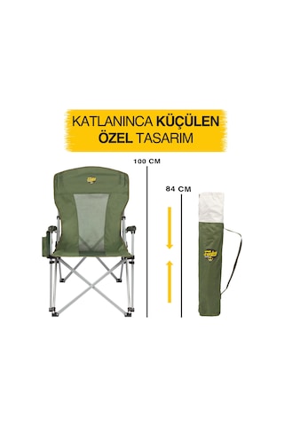 Funky Chaırs Big Small Kamp Sandalyesi - Haki Haki