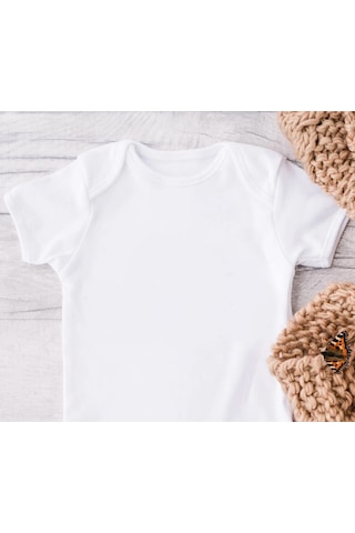 Sema Baby Prematüre Yarım Kol Penye Çıtçıtlı Badi - Beyaz