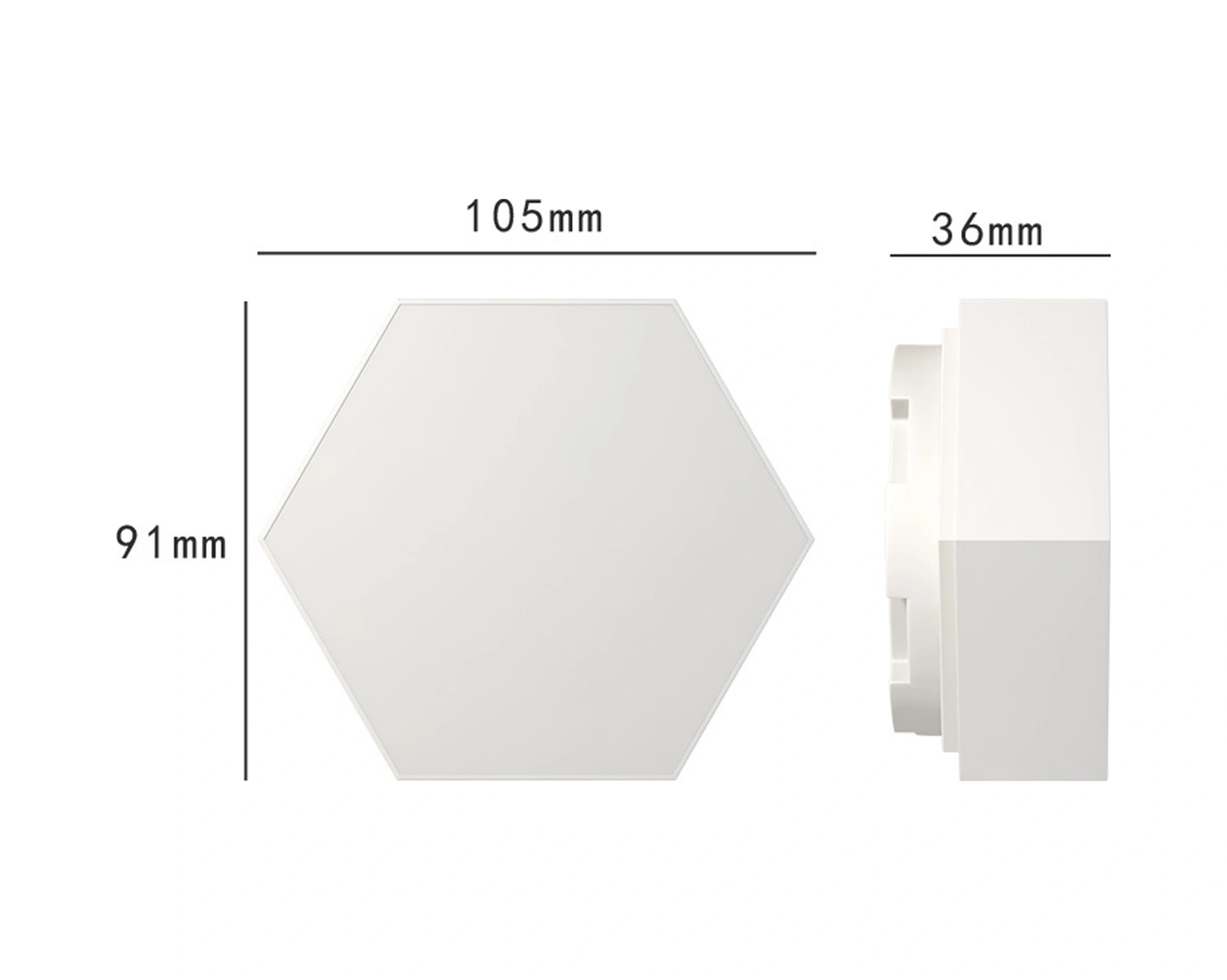 Folinda Dünya Stilinde Led Duvar Lambası, On Dokuzgen Modüler, 3 Renkli Dokunmatik Kontrol, Yatak Odası Dekorasyonu Ve Gece Aydınlatması Çok Renkli