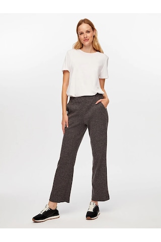 Faik Sönmez Kaşkorse Örme Wide Leg Fit Kadın Eşofman Altı W26esa001 Antrasit