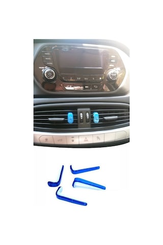 Meys Araba Klips Koku, Havalandırma Klima Vent Klips 1 Paket 4 Klips Zafira (Mavi)