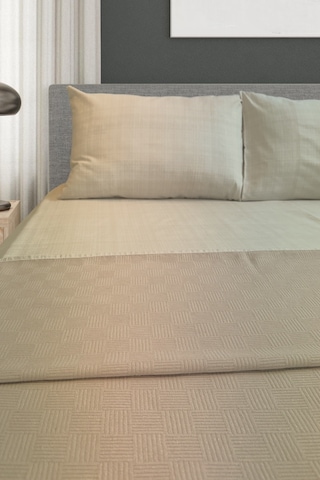 Alla Turca Çift Kişilik Doğal Pamuk Pike Sütlü Kahve Kahverengi