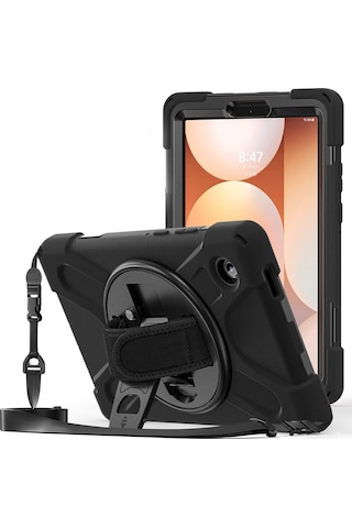 Samsung Galaxy Uyumlu Tab A11 8.7inç Kılıf Defender Askılı Zırhlı Tank Case X133 X135 135f Kılıf