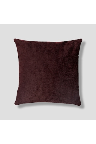 Sezyon Toya Desenli 50x50 Bordo Kırlent Kılıfı Bordo