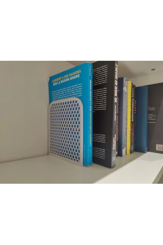 Desenli Dekoratif Kitap Tutucu, Renk Seçenekli Kitap Standı, Kitap Desteği Ev-ofis Dekoratif Tekli