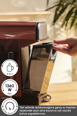 Karaca Mycaffee Barista S20 Entegre Süt Hazneli Otomatik Espresso Ve Latte Makinesi