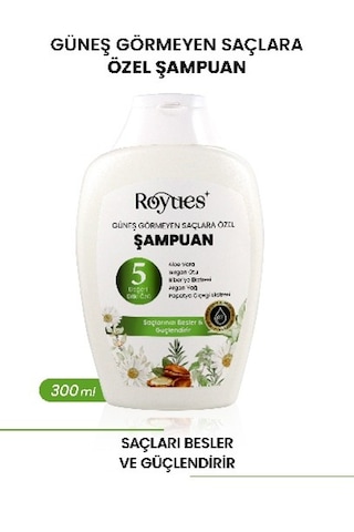 Royues Argan Yağlı Besleyici Sülfatsız Şampuan - Güneş Görmeyen S