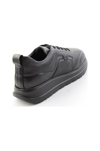 Bambi Siyah Hakiki Deri Kadın Sneaker K01753000403