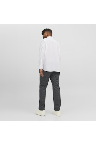 Jack & Jones Büyük Beden Uzun Kollu Gömlek - Joe - 12200623 Beyaz