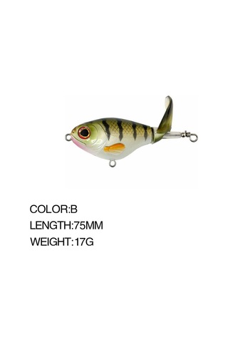Neevoyu 75mm 17g Üst Su Süngerli Spinner Hard Bait - 6 Renkli Antikorozif İğneli 3d Gözlü Balık Yemi Seti
