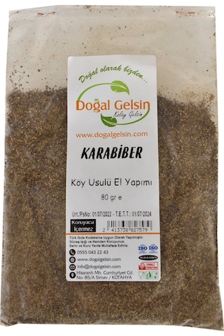 Doğal Gelsin Karabiber 80 G