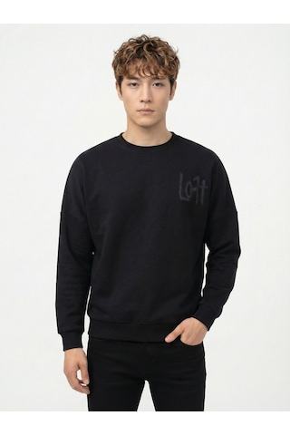 LOFT Oversize Erkek Sweatshirt Lf2041915 Q1.v1 Antrasit