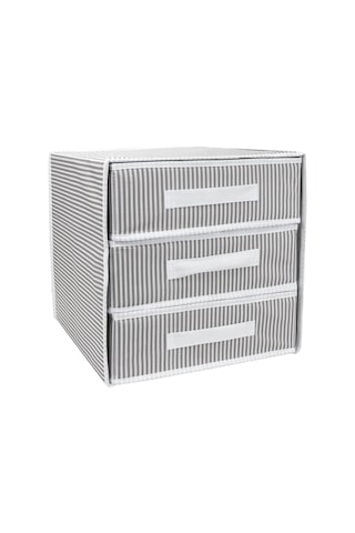 Üç Bölmeli Çekmece - Gri 4490