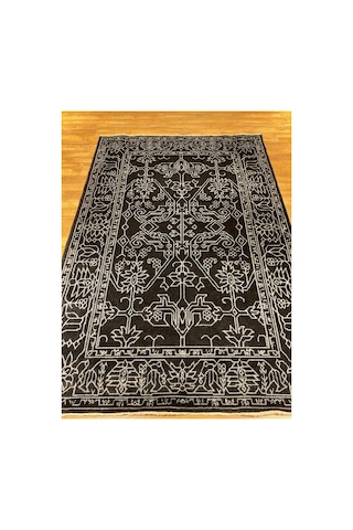Sahara 603 Siyah Halı Çok Renkli