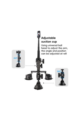 Tek Bacaklı Araba Vantuz Dağı Yengeç Kelepçeleri Siyah Diğer