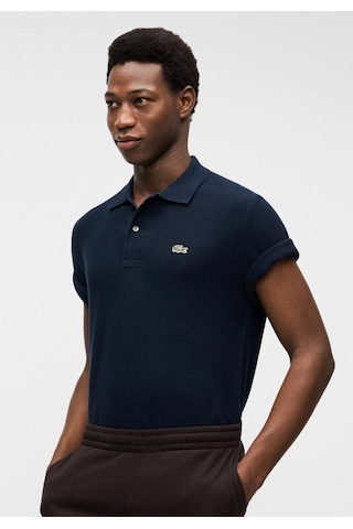 Lacoste Klasik Erkek Triko Örme Yazlık İnce Polo T-shirt Lacivert