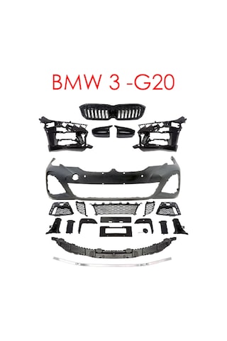 Bmw G20 Ön Tampon & Panjur Seti M-tech
