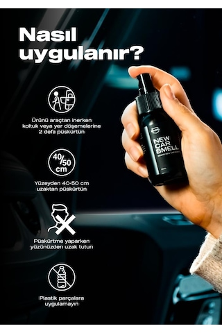 Nasiol New Car Smell Yeni Araç Kokusu-Araç içi Koku -50ml-Ferahlatıcı Oto Kokusu/Parfümü