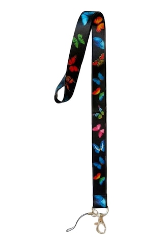 Kart Askı Ipi, Yaka Askı Ipi, Boyun Askı - 2 Cm Kelebek