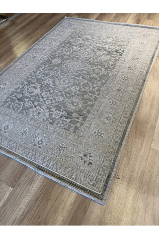 Luxess Halı Alpaca 1191 Yeşil Eskitme Desenli Makine Halısı Çok Renkli