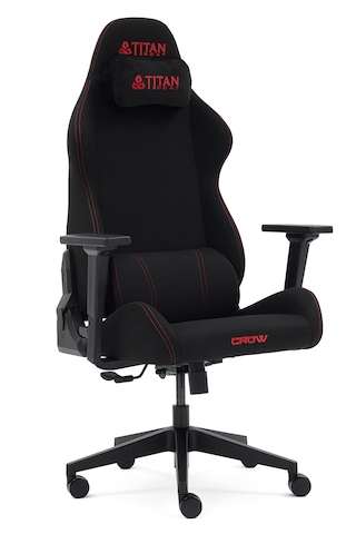 Titanseat Crow Red Kumaş Oyuncu Koltuğu Kırmızı -