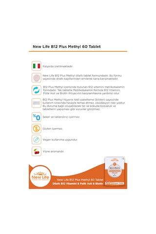 Newlife B12 Plus 60 Tablet