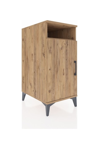 Kronos Komodin 3 Raflı Tek Kapaklı 44x59x96 Çam-çam Atlas Çam