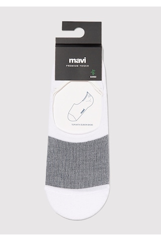 Mavi - Beyaz Babet Çorap 0911399-620 Beyaz