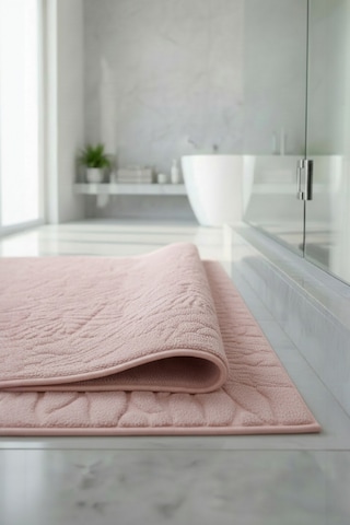 Zayn Pudra Ayak Havlusu - 70x130cm, 790gr, %100 Pamuk, Spa Ve Otel Banyo Paspası, Günlük Kullanıma pudra