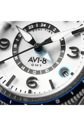 Avı-8 Flyboy Airmaster Gmt Av-4128-02 Otomatik Erkek Kol Saati Altın