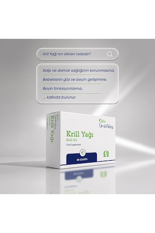 Dr. Ümit Aktaş Krill Yağı Takviyesi 60 Kapsül