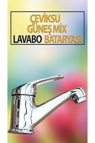 Güneş Mix Model Lavabo Bataryası Krom