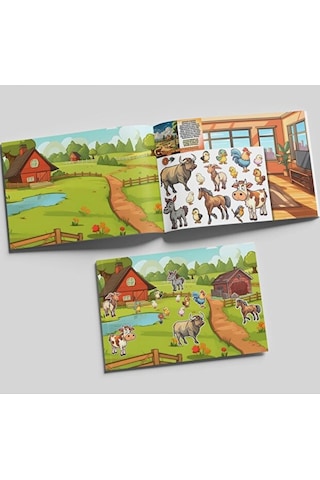 Tekrar Kullanılabilir Sticker Kitabı - Hayvanlar