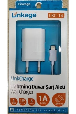 Linkage Lkc-14 Apple Uyumlu iOS Lightning Şarj Aleti Beyaz