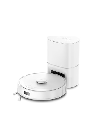 Tapo RV30 Max Plus 5300Pa Robot Süpürge Ve Paspas Lidar+ımu Çift Navigasyon 3l Otomatik Boşaltma Ünitesi Akıllı Temizlik Beyaz